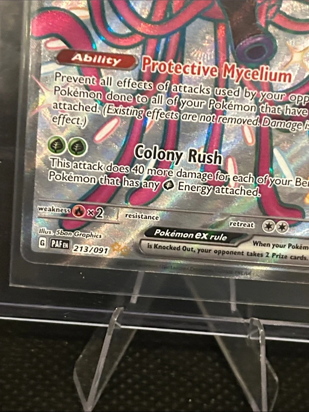 Pokemon Toedscruel EX Full Art Holo 213/091‎ from Paldean Fates Set M/NM